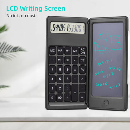 Basic Calculator Notepad with 6" LCD Writing Tablet