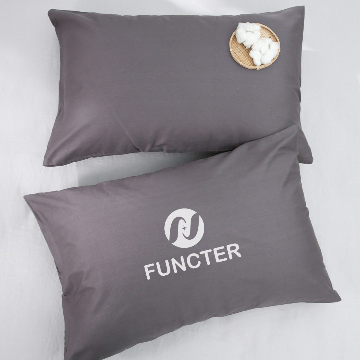 20 x 28" Embroidery Premium Square Cotton Throw Pillowcase - Envelope Closure