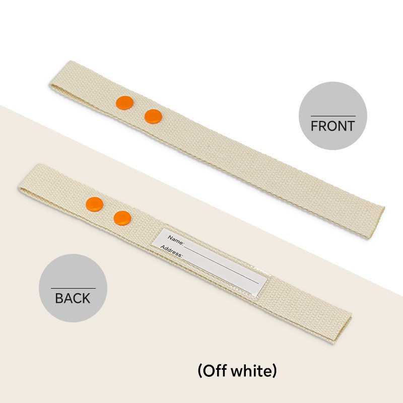 Cotton Luggage Strap Travel ID Tag Bag Claim Tag Airline Bag Tag with Back Info Card