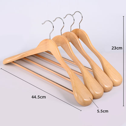 17.5" Wide Shoulder Wooden Hangers Suit Hangers Coat Hangers Heavy Clothes Hangers
