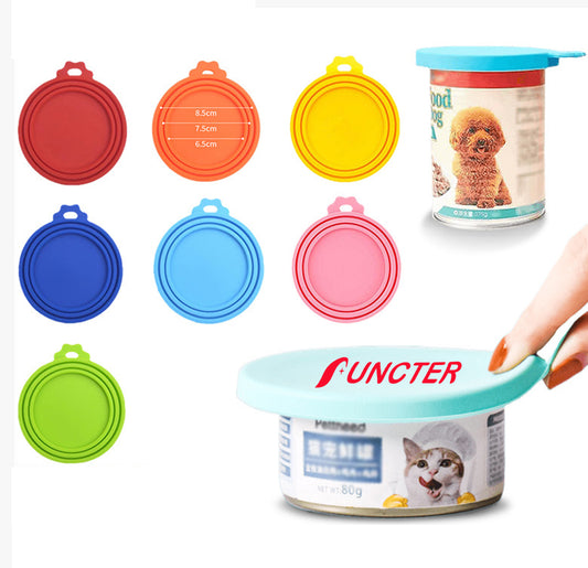 Silicone Pet Food Can Lids Can Covers