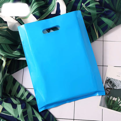 9"x12" 2.4mil Merchandise Bag W/ Die Cut Handle for Boutique Bag Shopping Clothes Packaging Bag