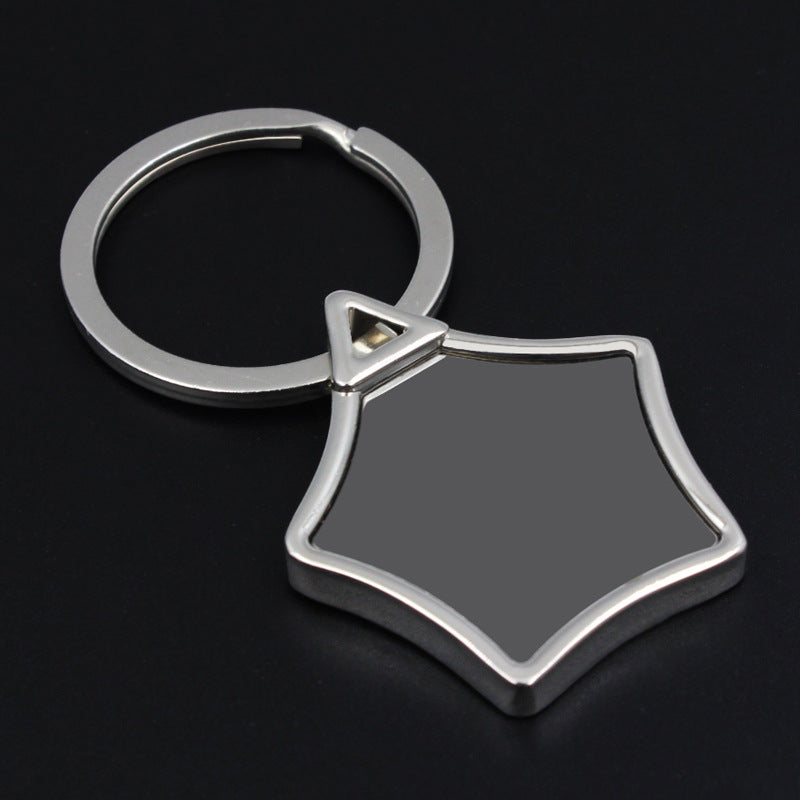 Star Shape Metal Keychain