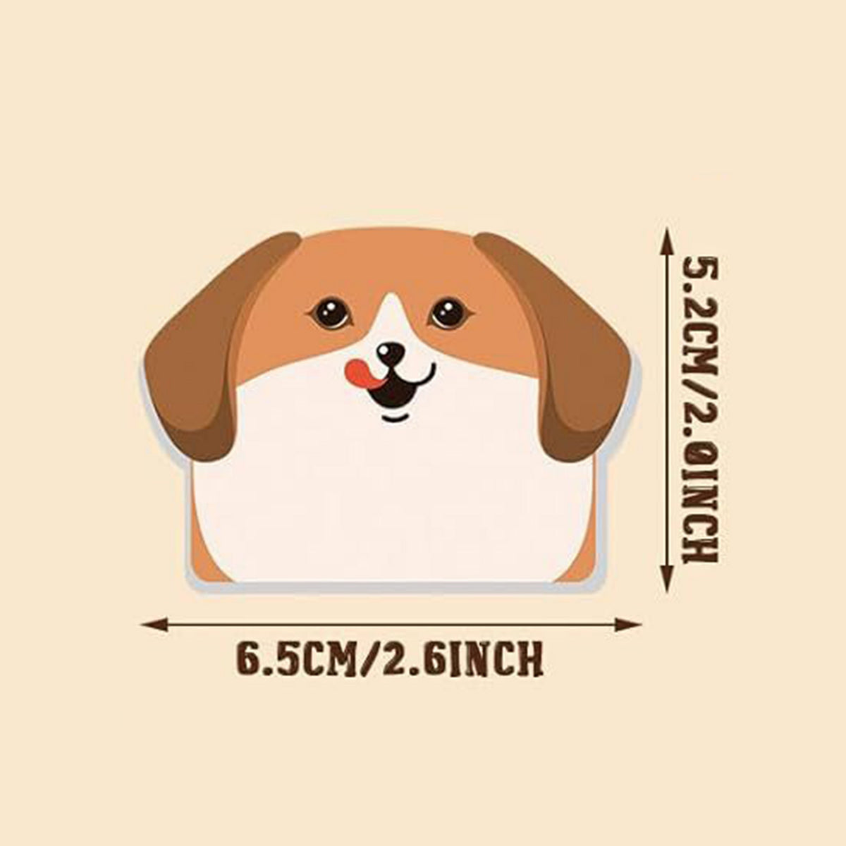 30 Sheets Custom Paper Cute Dog Memo Post Notes