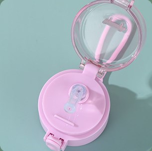 8.5oz/250ML 304 Stainless Steel Mini Children's Insulated Sippy Cup Bounce Back Lid WIth Straw