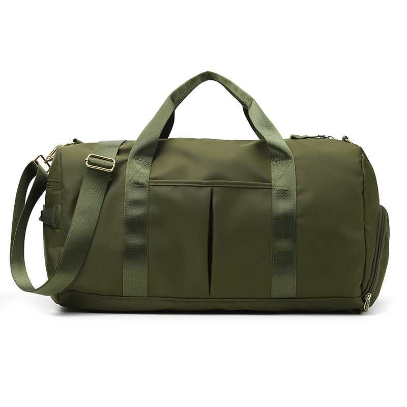 Travel Duffel Bag Sport Gym Bag Nylon Tote Bag Swimming Bag with Shoe Pouch&Wet Pocket