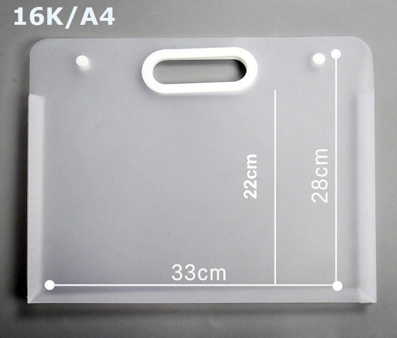 Waterproof Art Portfolio Folder A4 Art Storage Case W/ Handle for Drawing Sketch Photography Poster