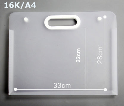 Waterproof Art Portfolio Folder A4 Art Storage Case W/ Handle for Drawing Sketch Photography Poster