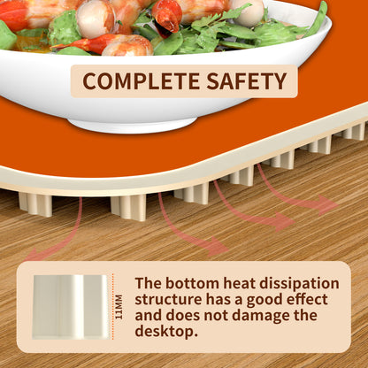 Food Warming Mat Electric Warming Tray Roll Up Food Warmers for Parties Buffet-Large Size