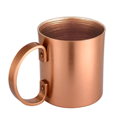 15 Oz. Reusable Copper Bourbon Cup Drinking Mug with Handle