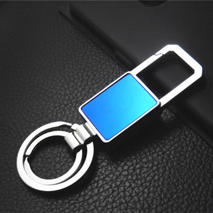 Auto Keychain Rotating Rectangle Shape Key Ring With Hook