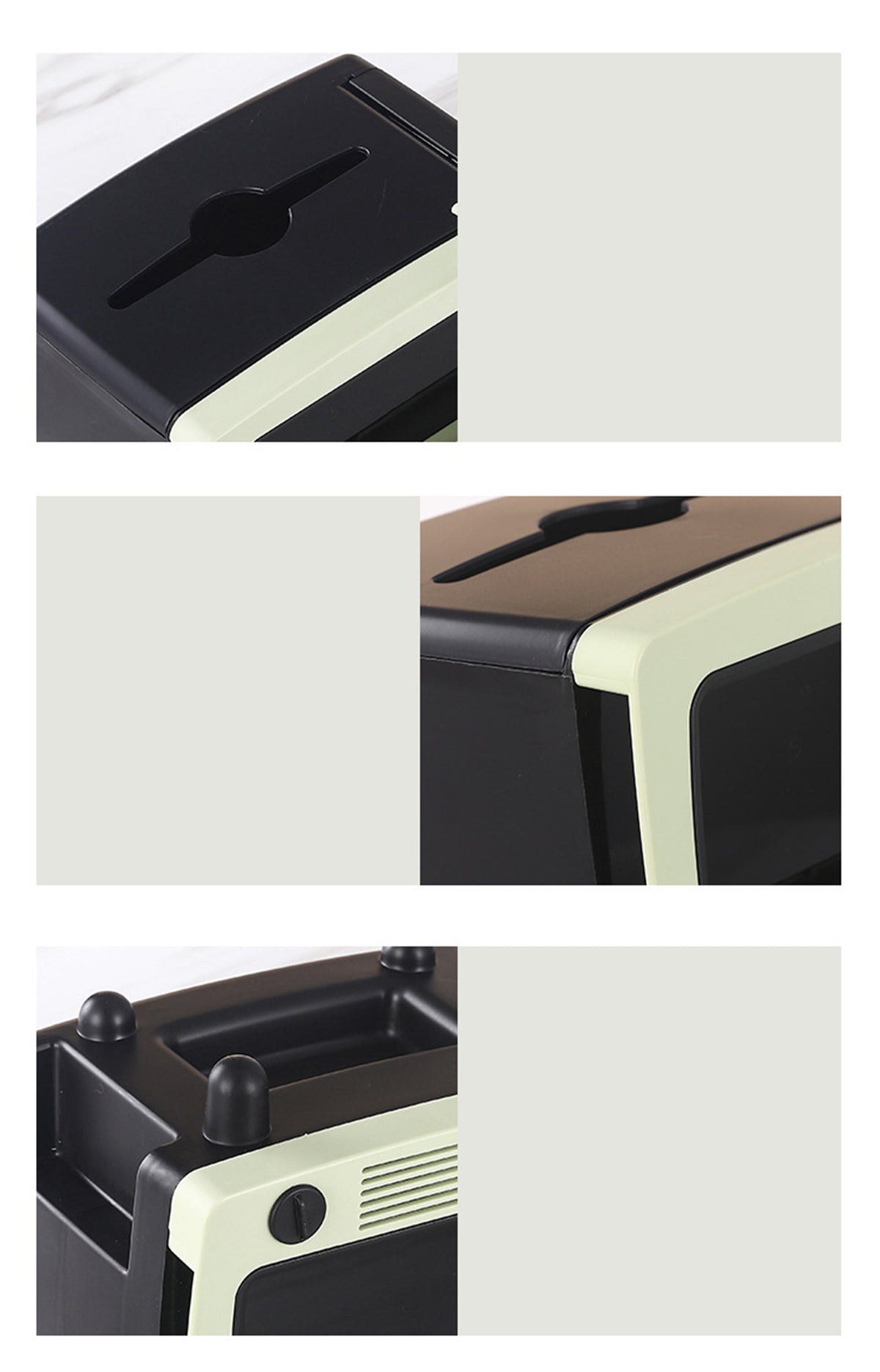 TV Tissue Box Multi Functional Creative Tissue Box Holder with Cell Phone