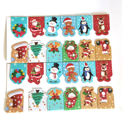 Magnetic Bookmark Christmas Magnetic Clip Custom Shape Bookmark Santa Claus Gingerbread