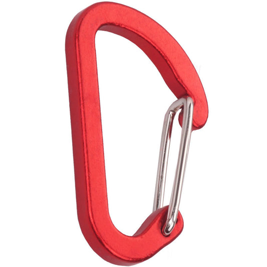 Flat #4 D Shape Aluminium Alloy Carabiners