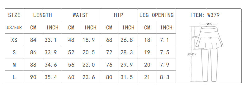 Women's Skirted Legging Yoga Legging with Skirts & Women Tennis Leggings Clothes