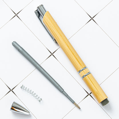 Bamboo Retractable Ballpoint Pen