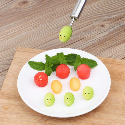 Oval 304 Stainless Steel Fruit Scoop Watermelon Scoop Ice Cream Scoop