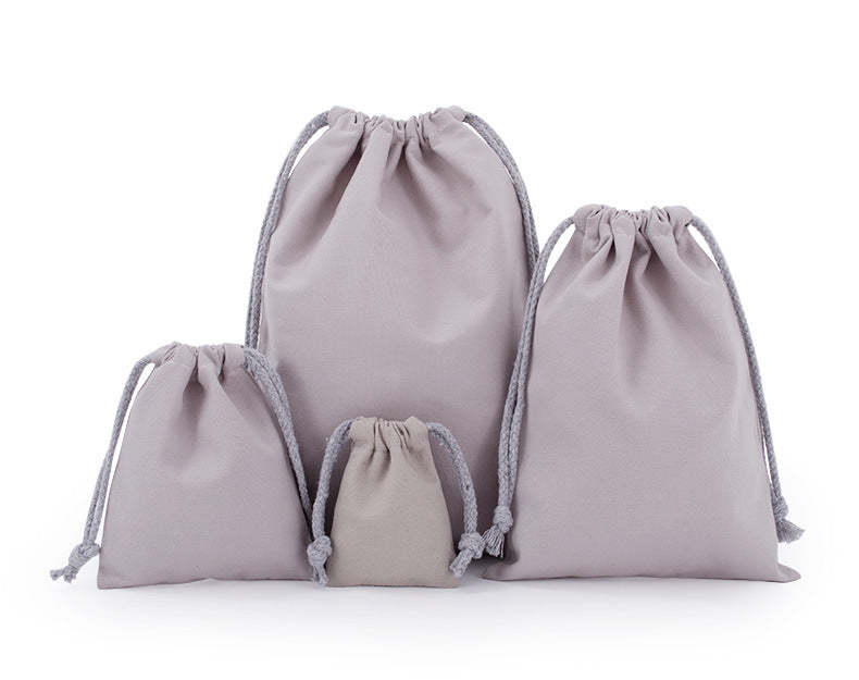 Custom Colorful 8 Oz Cotton Canvas Cloth Drawstring Bags Jewelry Wedding Candy Gift Bags