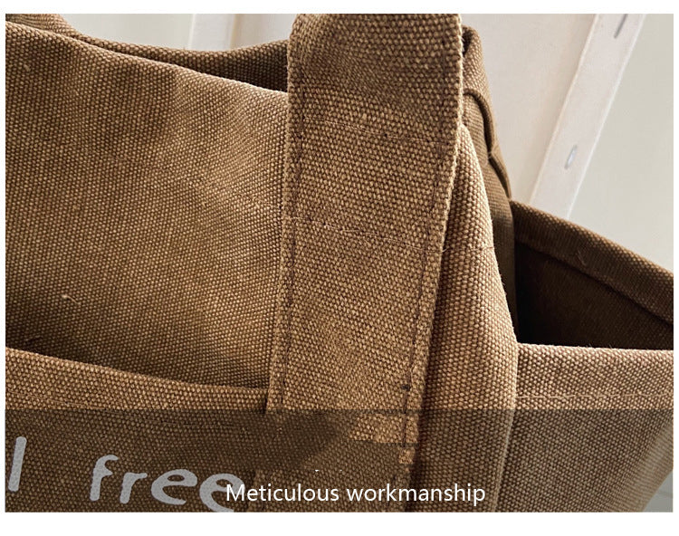 Canvas Shopping Tote Bag Single Shoulder Bag Boat Bag