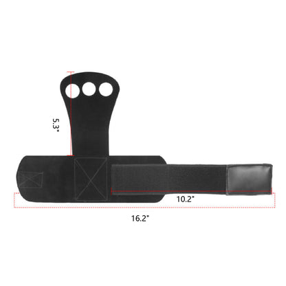 Leather Sports Gloves with Wrist Support for Palm Protection, Pull-ups, Kettlebells, Weightlifting