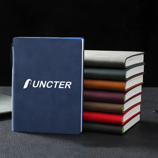 PU Leather A6 Small Journal Notebook Pocket Notebook w/ Pen Holder