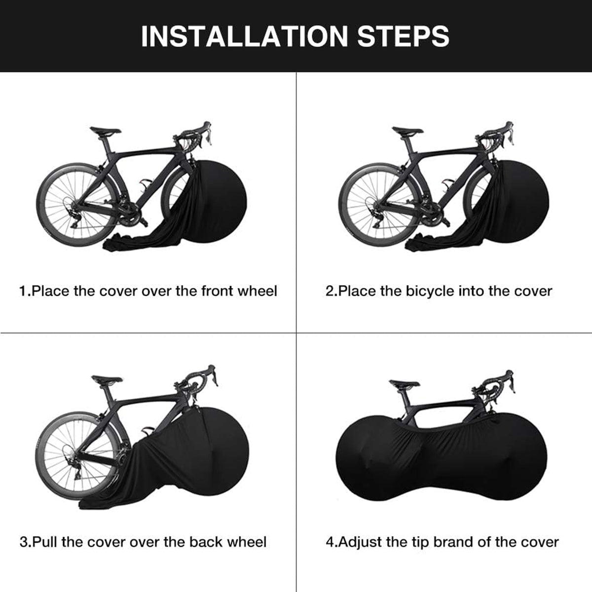Custom Anti-dust Indoor/ Outdoor Bicycle Wheel Cover#5