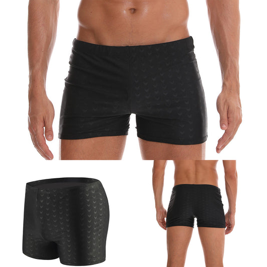 Men's Square Leg Swim Briefs Tight Swim Trunks Swimsuit Athletic Bathing Suit Swimwear with Liner