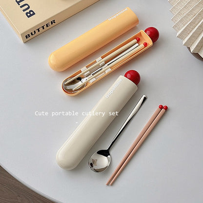 Portable Stainless Steel Chopsticks & Spoon