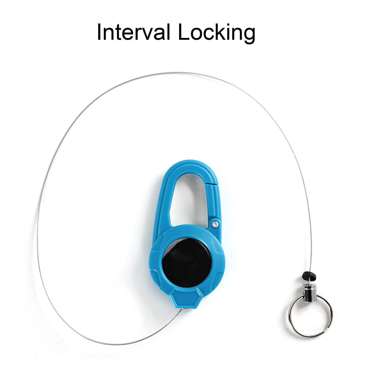 Retractable Badge Reel ID Badge Holder Clip w/ Interval Locking