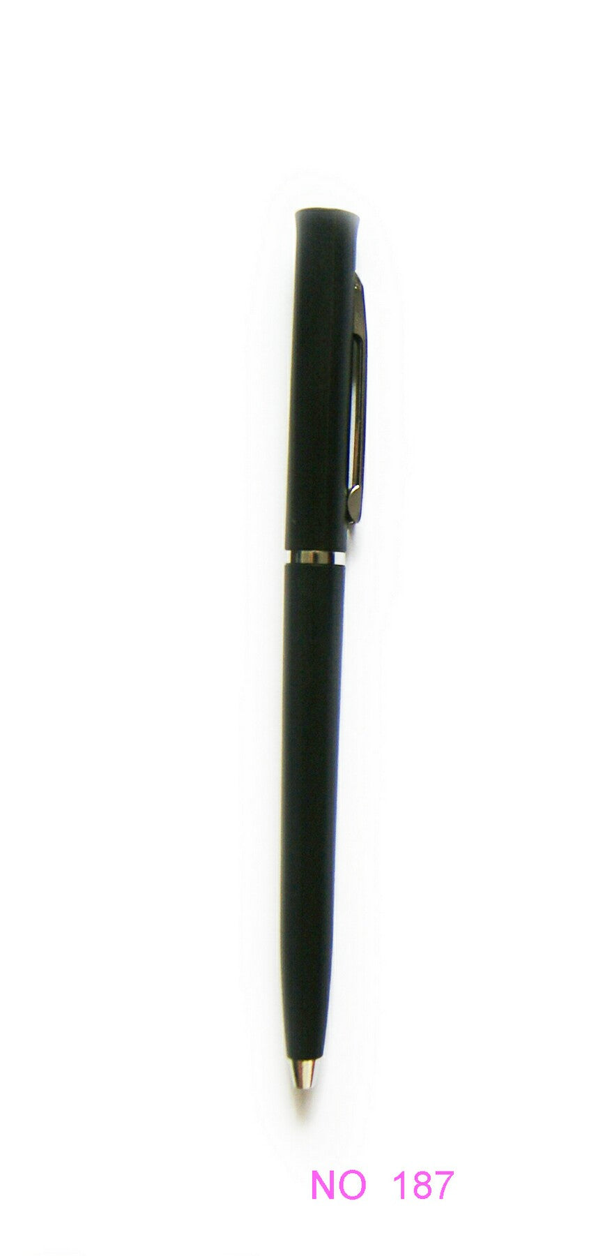 Matte Finish Retractable Ballpoint Pen w/Metal Clip