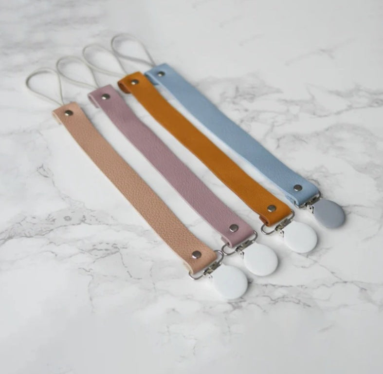 PU Baby Pacifier Chain Clip