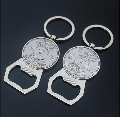 Perpetual Calendar Bottle Opener Key Ring