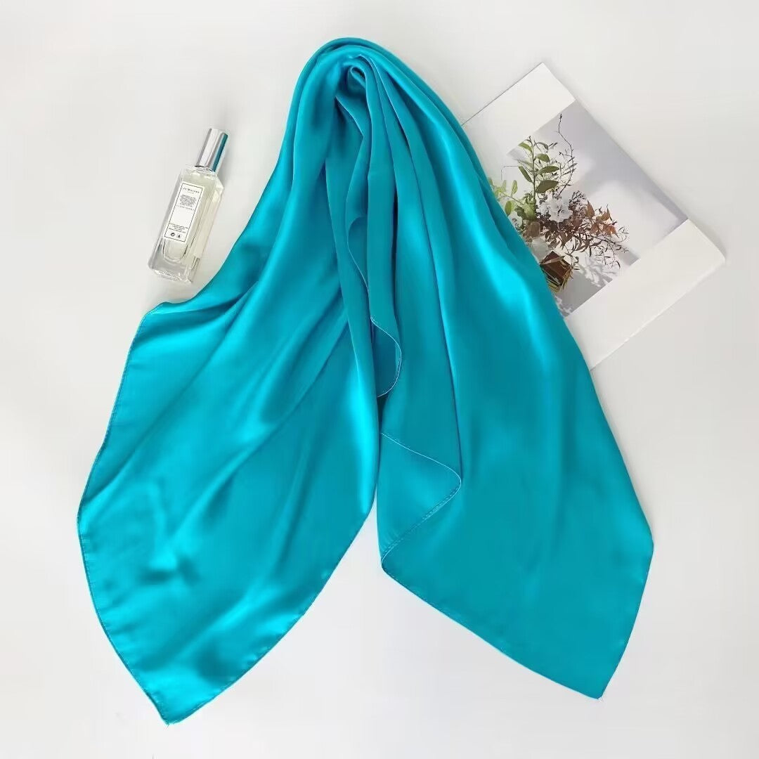28" x 28" Lake Blue Neck Scarves Kerchief Neckerchief Handbags Wrap Scarf #76