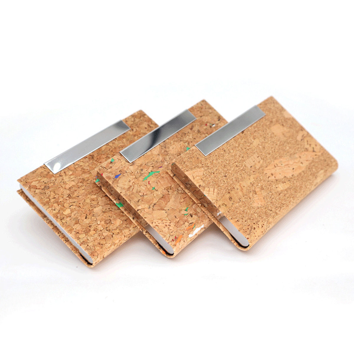 Wooden Grain Stainless Steel Business Card Case Name Card Holder