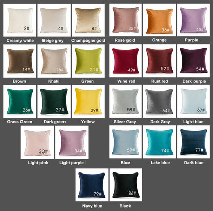 11.8 x 19.7" Premium Square Dutch Velvet Throw Pillowcase With Hidden Zipper