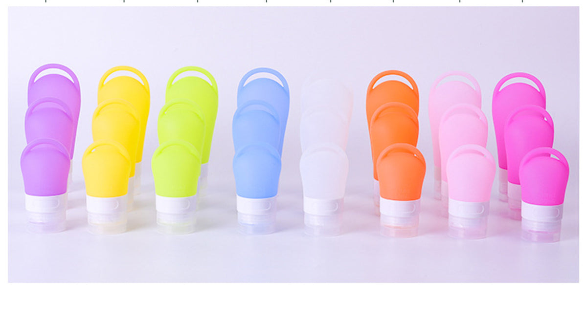 1.28 OZ Silicone Cosmetics Split Bottles