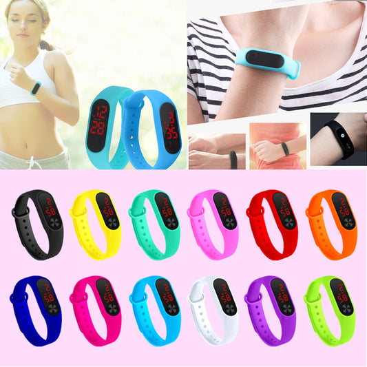 LED Screen Silicone Watch w/PVC Packing Box
