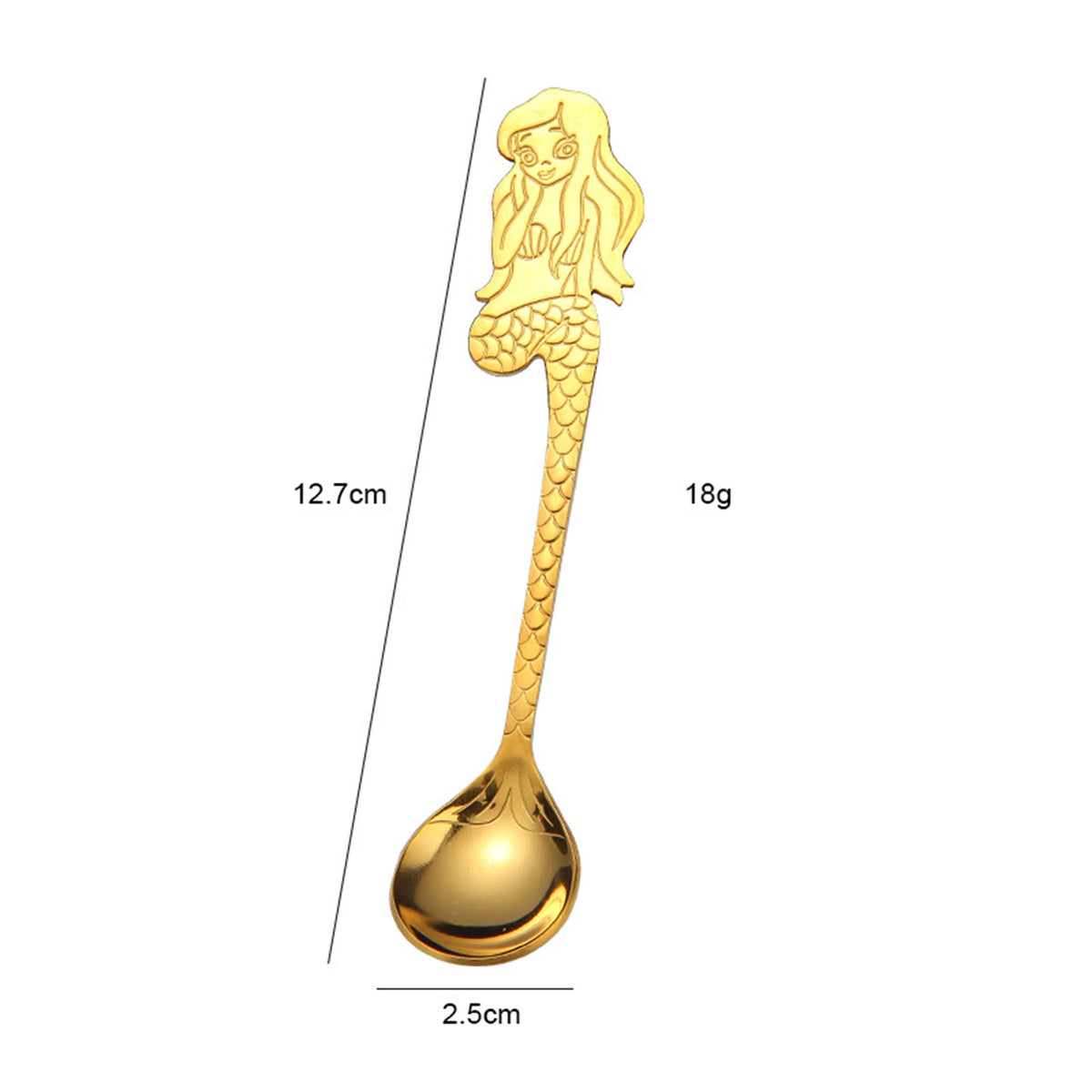 Mermaid Coffee Spoon Stainless Steel Hanging Spoon