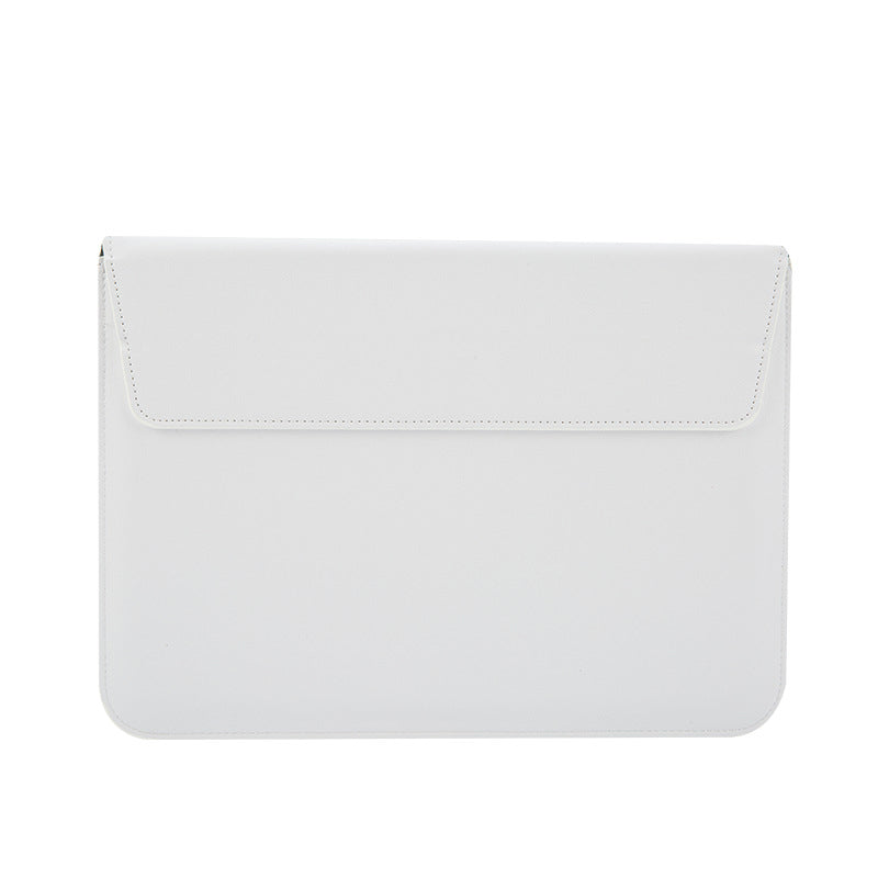 13" PU Leather Laptop Sleeve Foldable Stand With Magnetic Closure
