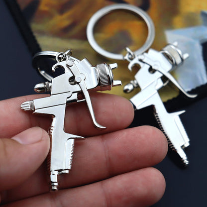 Water Pistol Shaped Keychain Metal Sport Lover Gift