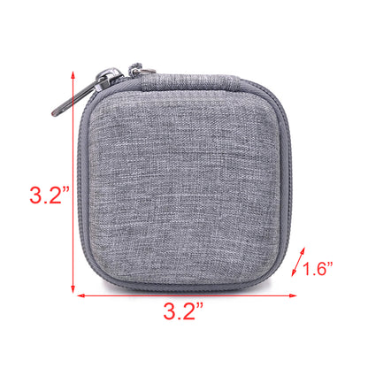 3.2 x 3.2" EVA Travel Data Line Storage Bag Carrying Case