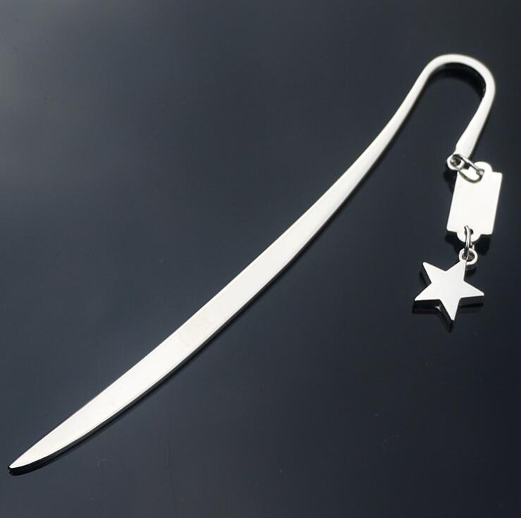Metal Bookmark w/Star Pendant