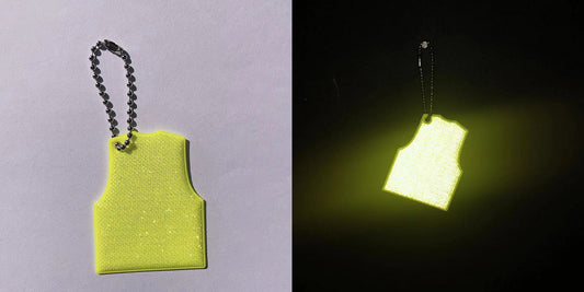 Reflective Safety Vest Keytag