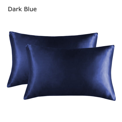 20 x 36" Premium Square Satin Silk Throw Pillowcase - Envelope Closure