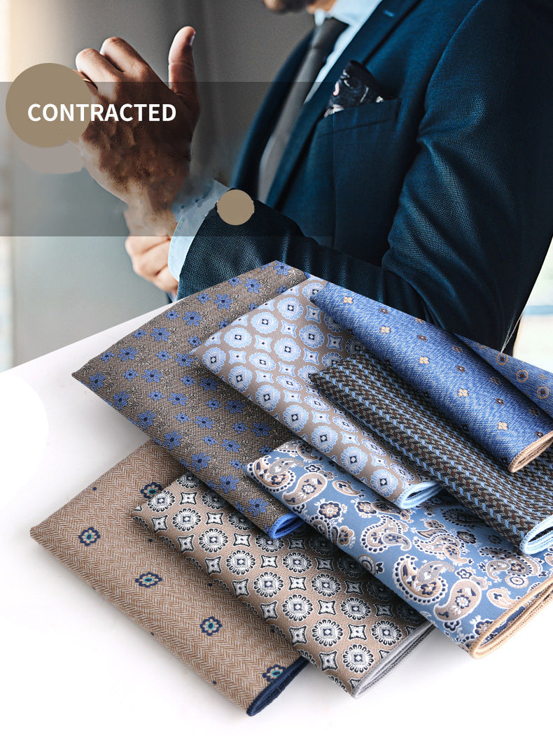13x13" Pocket Squares for Men Mens Handkerchiefs for Wedding Business Banquet Suit Accessories