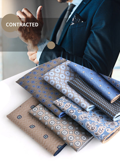 13x13" Pocket Squares for Men Mens Handkerchiefs for Wedding Business Banquet Suit Accessories
