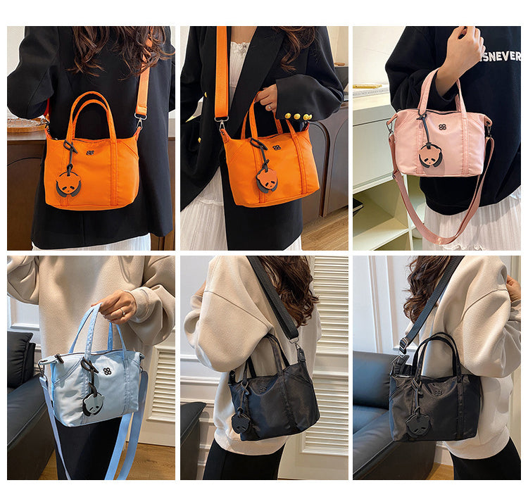 Nylon Grocery Shopping Tote Bag Single Shoulder Bag Cross Body Bag Sport Bag