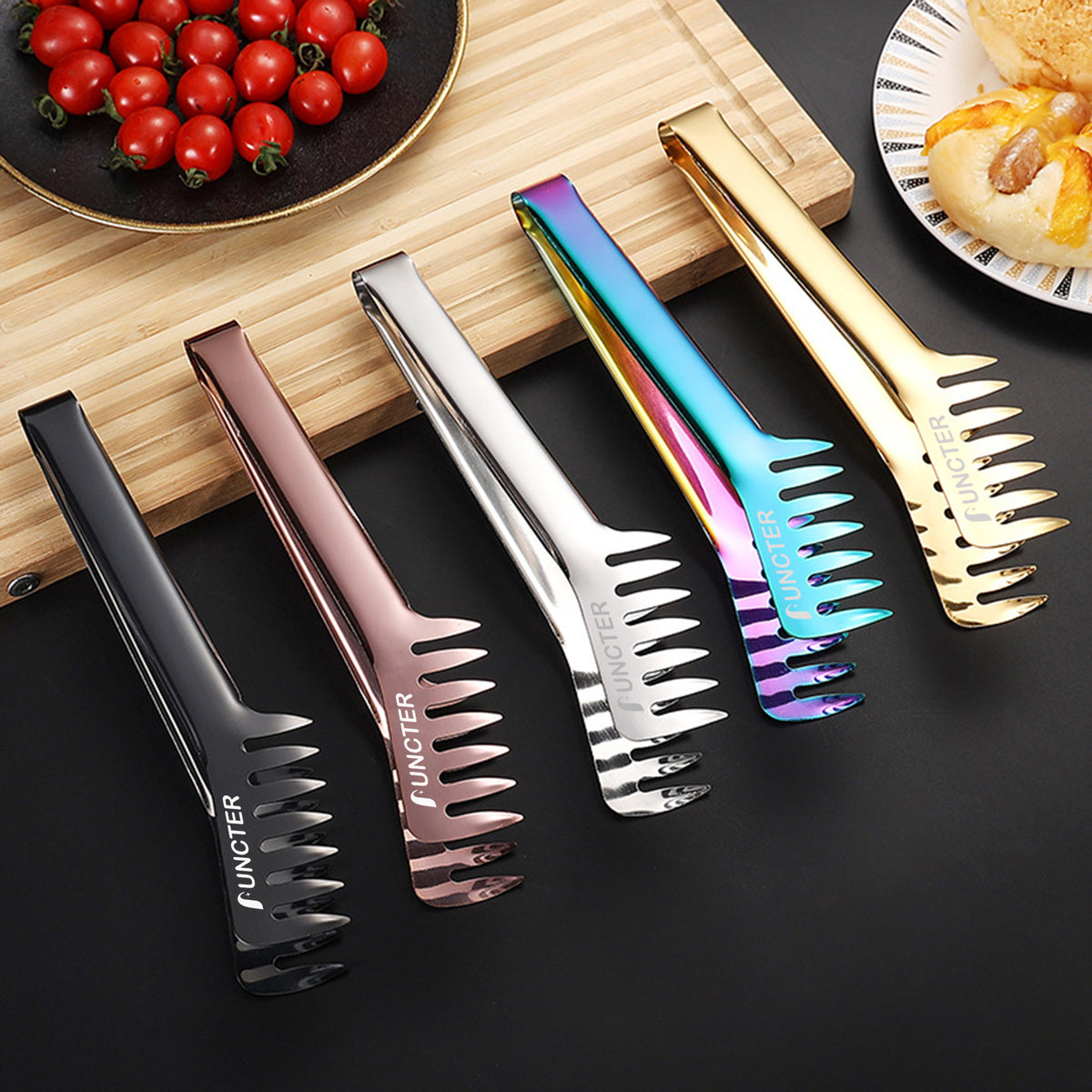 9.5" L Stainless Steel Spaghetti Tong