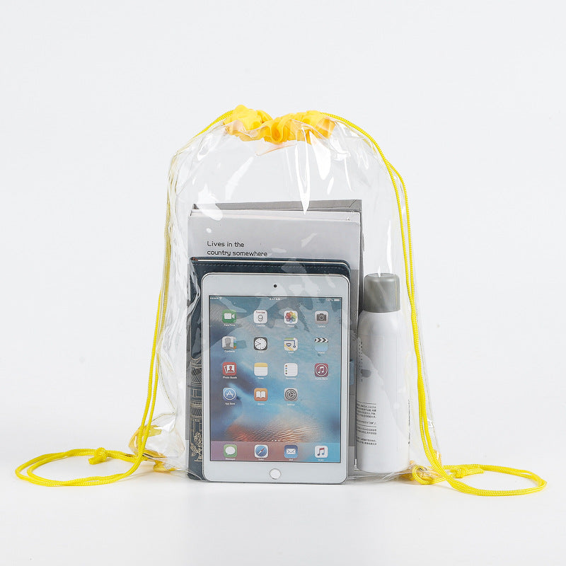 PVC Clear Drawstring Bag