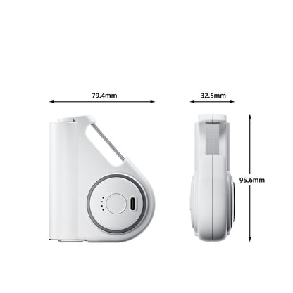 5000mAh Mini Power Bank With Retractable USB-C cable WIth Illumination light With Woven Carabiner
